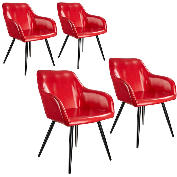 4 stoličky z umelej kože Marilyn